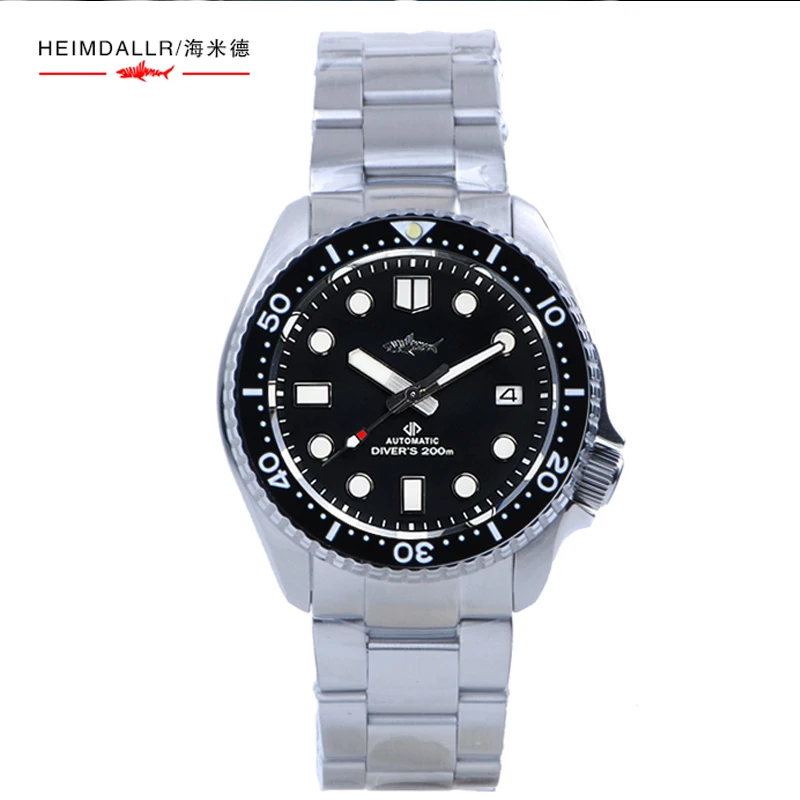 

HEIMDALLR SBDX Mens Diver Watches MM Automatic Mechanical Japan C3 Full Luminous Sapphire Bezel 300M Waterproof NH35A Watch