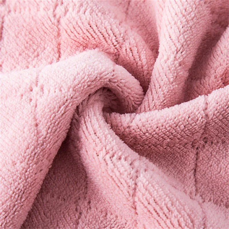 

5 Pcs/lot 25x25cm Small Double-Sided Absorbent Kitchen Dishcloth Non-Stick Oil Wipes Scouring Pad Coral Fleece Hand Towel