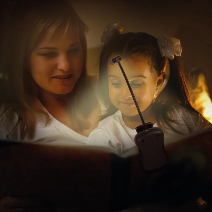 LED Night Reading Lights Lamp Flexible USB Clip-On COB Light Study Desk Table Rechargeable For Student | Лампы и освещение