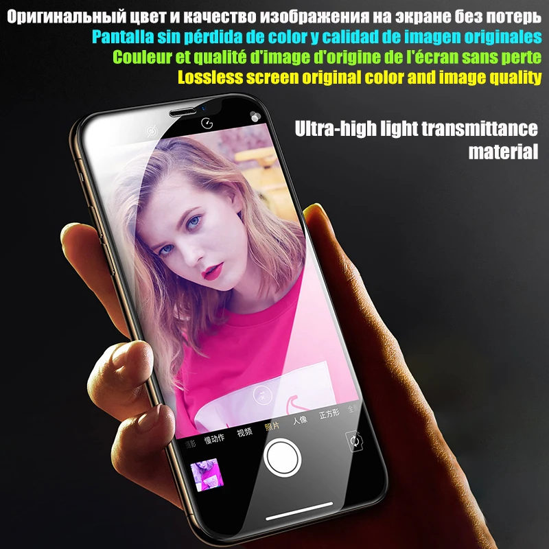 

1000D Tempered Glass For iPhone 11 12 Pro Max Mini Screen Protector For X XR XS 8 7 6 6S Plus Protective Film Glass