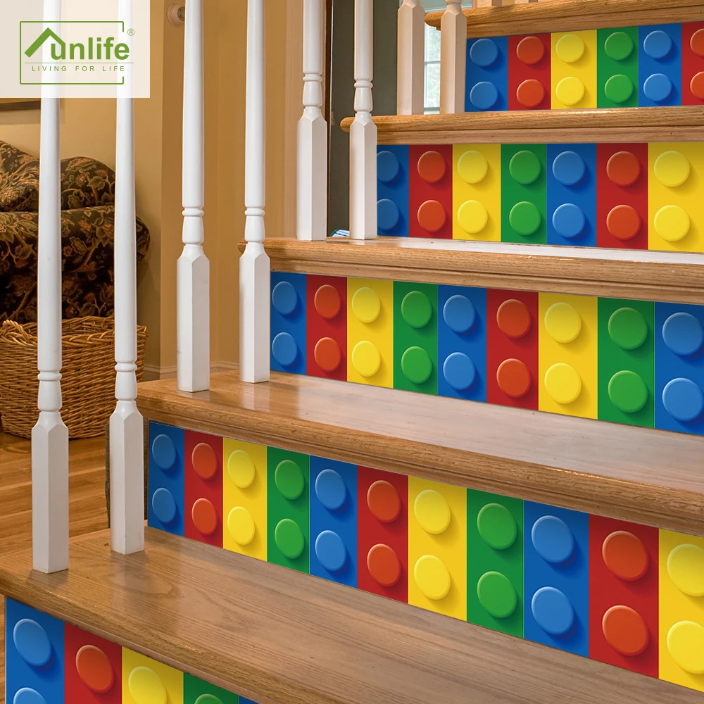 

Funlife® Stair Sticker Anti-slip Waterproof Self-Adhesive Decorative Removable Easy to Clean Peel & Stick for Stairway Home DIY