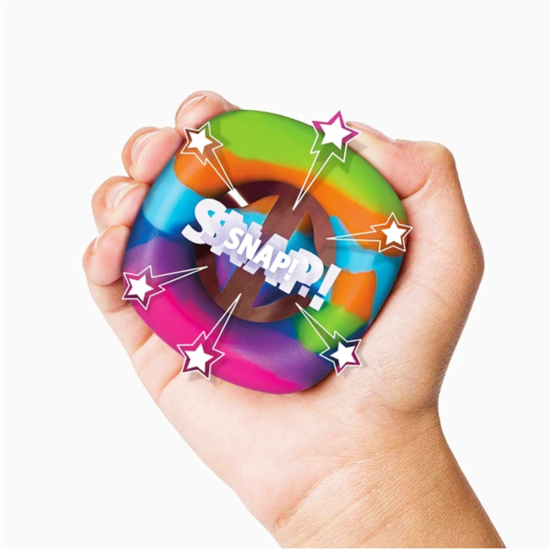 

Anti Stress Finger Hand Grip Ring Stress Reliever Fidget Unzip Toy for Adult Kids Dimple Relief Toys Decompression Pop It Toys