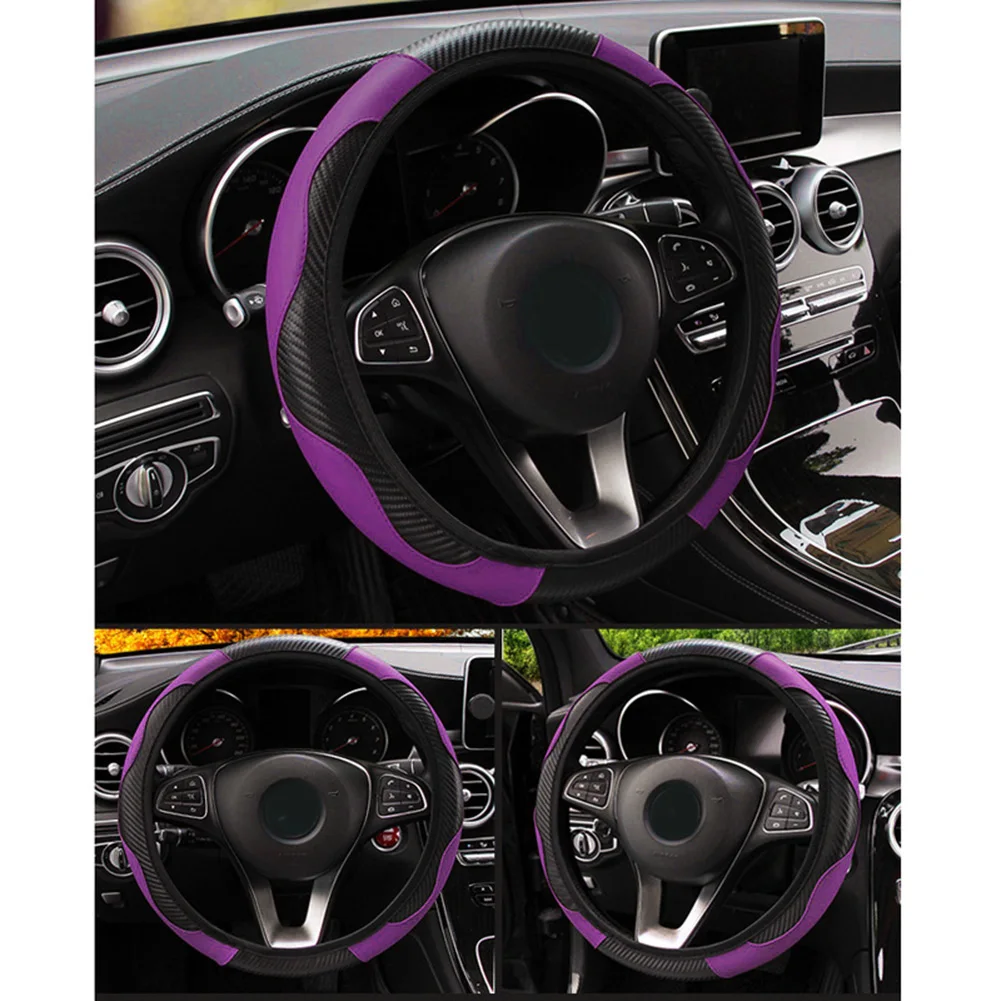 

Interior Steering Wheel Cover Inner 37-38CM Protection Replacement Useful