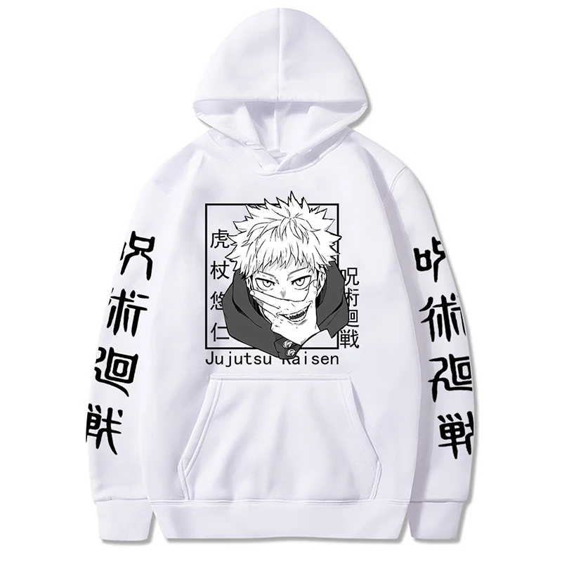 New Anime Sweatshirts Jujutsu Kaisen Men's Hoodie Harajuku Unisex Fashion Casual Hoody Male Streetwear Yuji Itadori Printed Top