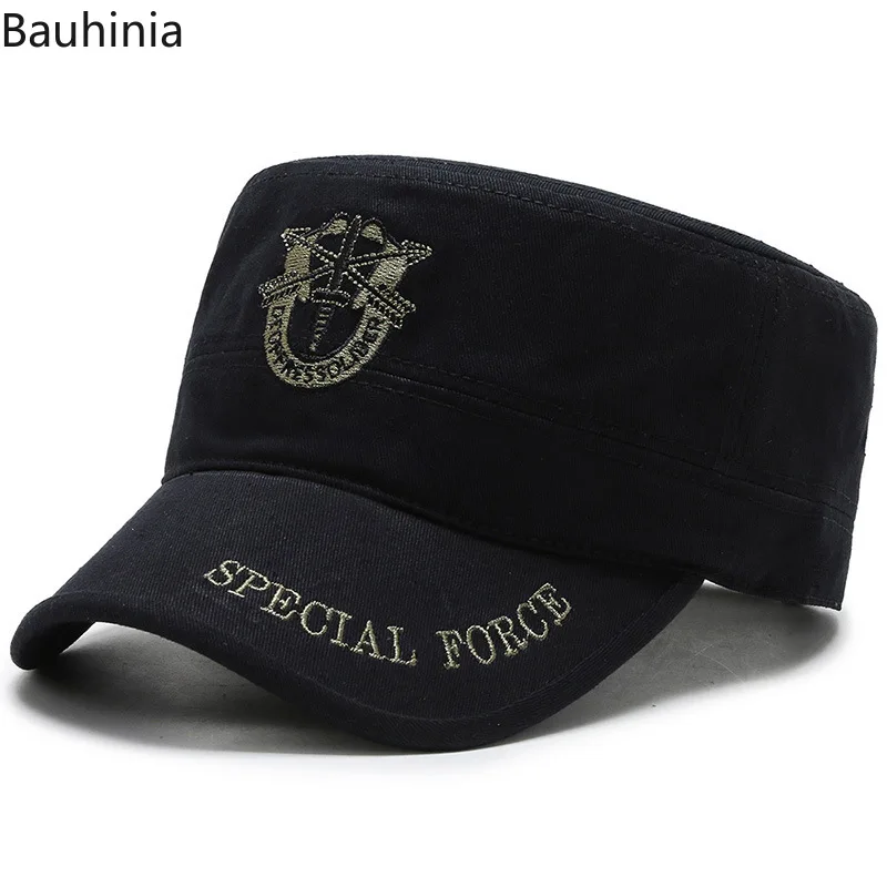 Men Tactical Camo Military Hats Camouflage Embroidery Flat Cap Male Baseball Caps Army Force | Аксессуары для одежды