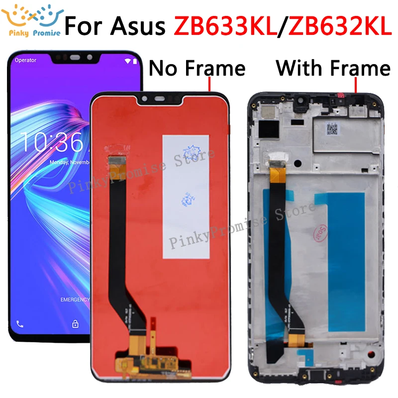 6,26 ЖК-дисплей для Asus Zenfone Max M2 lcd дисплей кодирующий преобразователь сенсорного экрана в сборе для Zenfone Max M2 ZB633KL/ZB632KL+ рамка