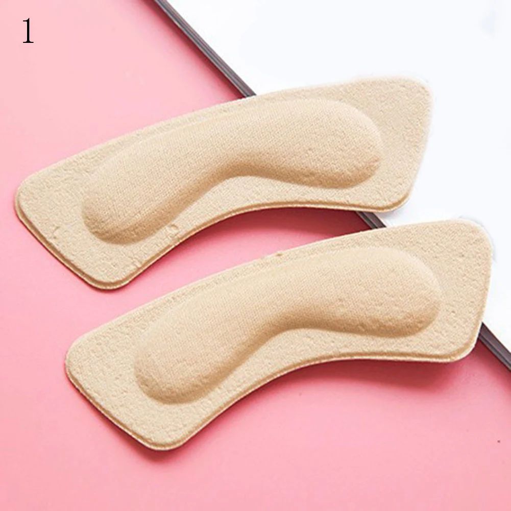 

Fashion 2pcs Practical Sticky Fabric Shoes Back Heel Inserts Insoles Pads Cushion Liner Grips High Quality Braces & Supports