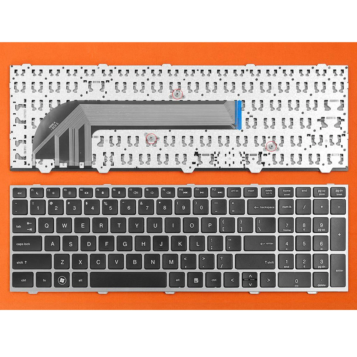 

new US Laptop keyboard For HP probook 4540 4540S 4545 4545S with frame Black english keyboard