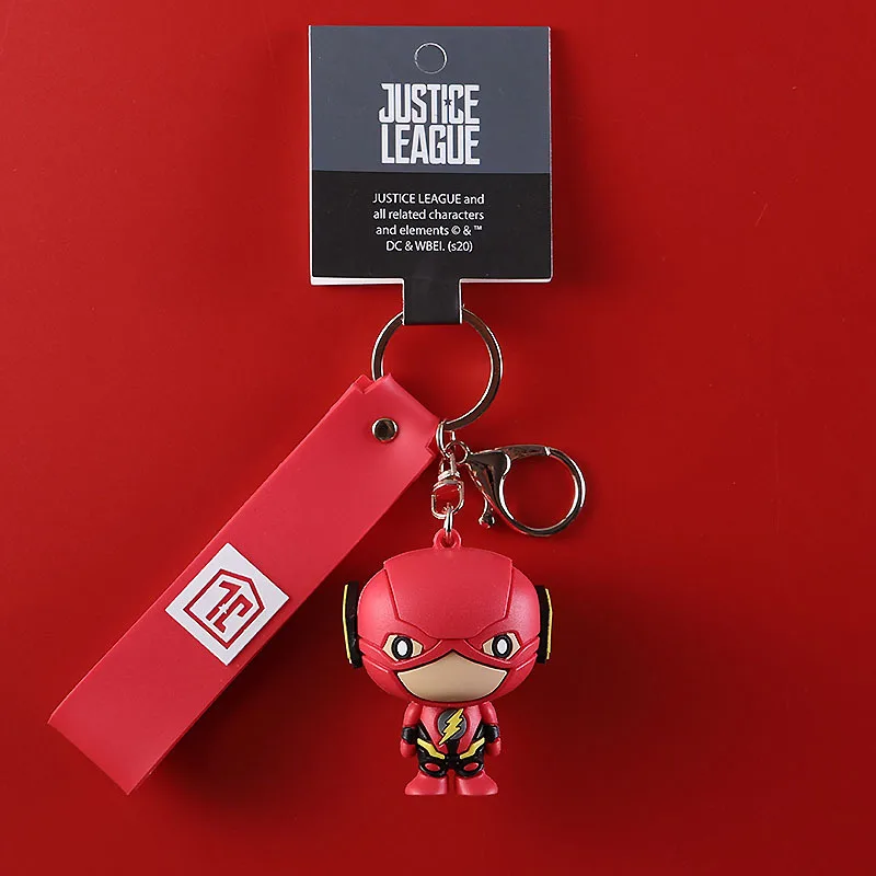 Брелок для ключей из серии Супергерои милые экшн-фигурки Бэтмена Супермена