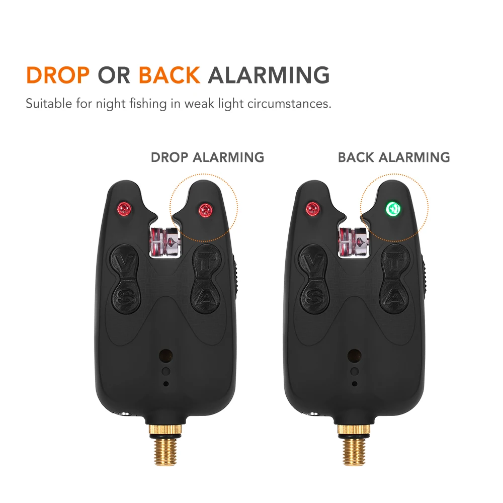 Lixada Беспроводная сигнализация для рыбалки набор сигнализаторов поклевки