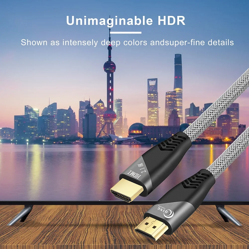 

HDMI Cable HDMI 2.1 Cable 8K@60Hz 4K@120Hz Ultra High-Speed 48Gbps for Splitter Switch PS5 8K TV Digital Cables HDR10+ HDMI 2.1