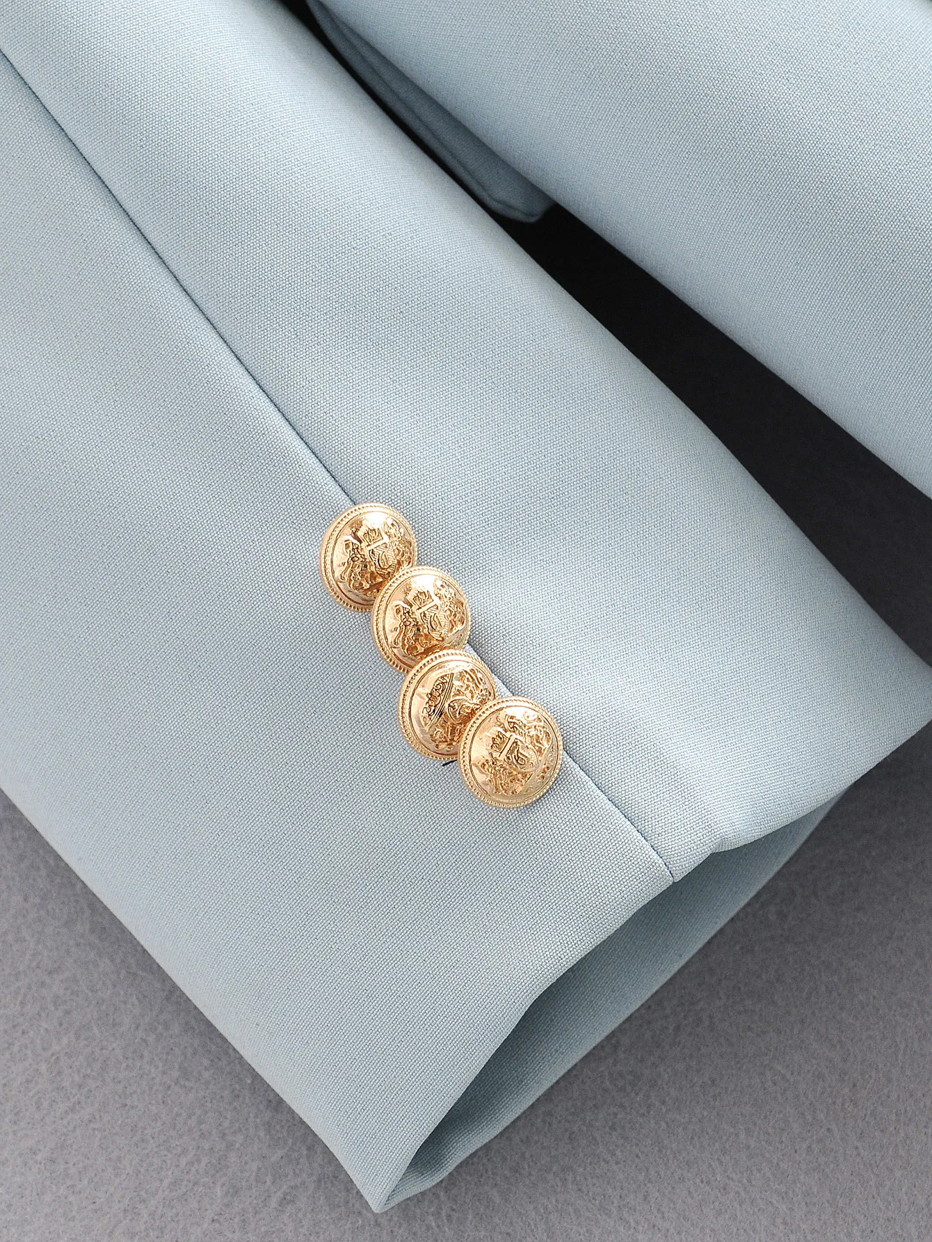 

Korean Pink Long Blazers Jacket Women 2020 Autumn Fashion Elegant Metal Double-breasted Suit Jacket Female Offfice Ladies Blazer