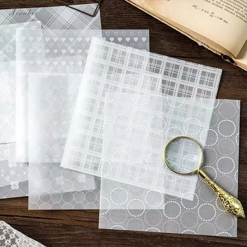 Бумага для скрапбукинга прозрачная белая | Дом и сад