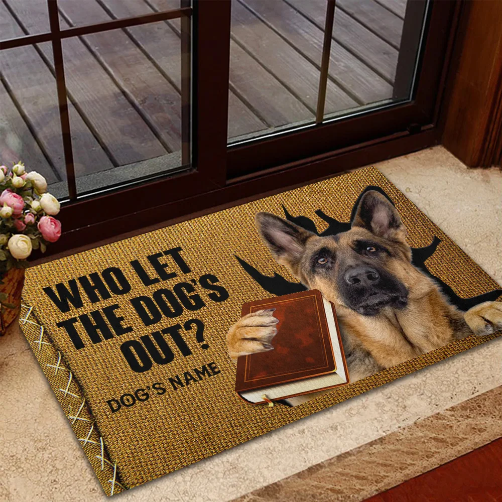 

CLOOCL Pet Dog German Shepherd Doormat Decor 3D Animal Doormat Non-Slip Carpet Bathroom Bedroom Living Room Porch Drop Shipping