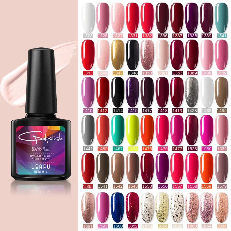 Modelones Salon Nail Art УФ-гель для ногтей Набор для французского маникюра гель лак для ногтей впитываемый светодиодный гель-краска для ногтей 10 мл цветной гель