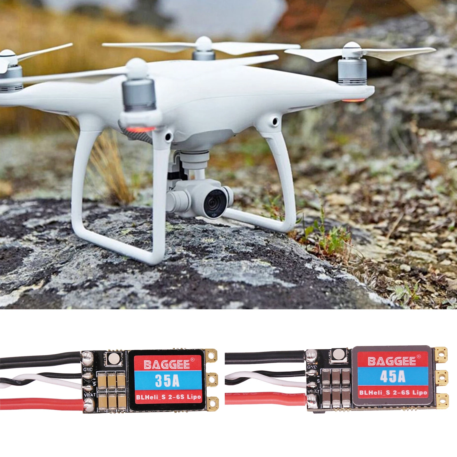 

35A 45A Brushless Speed Controller ESC for RC Helicopter Airplane Multirotor RC Toys Durable Quadcopter