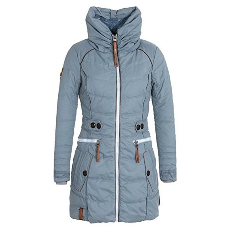 Новинка 2019 осенне-зимнее пальто хлопковый пуховик тонкий женский большой размер