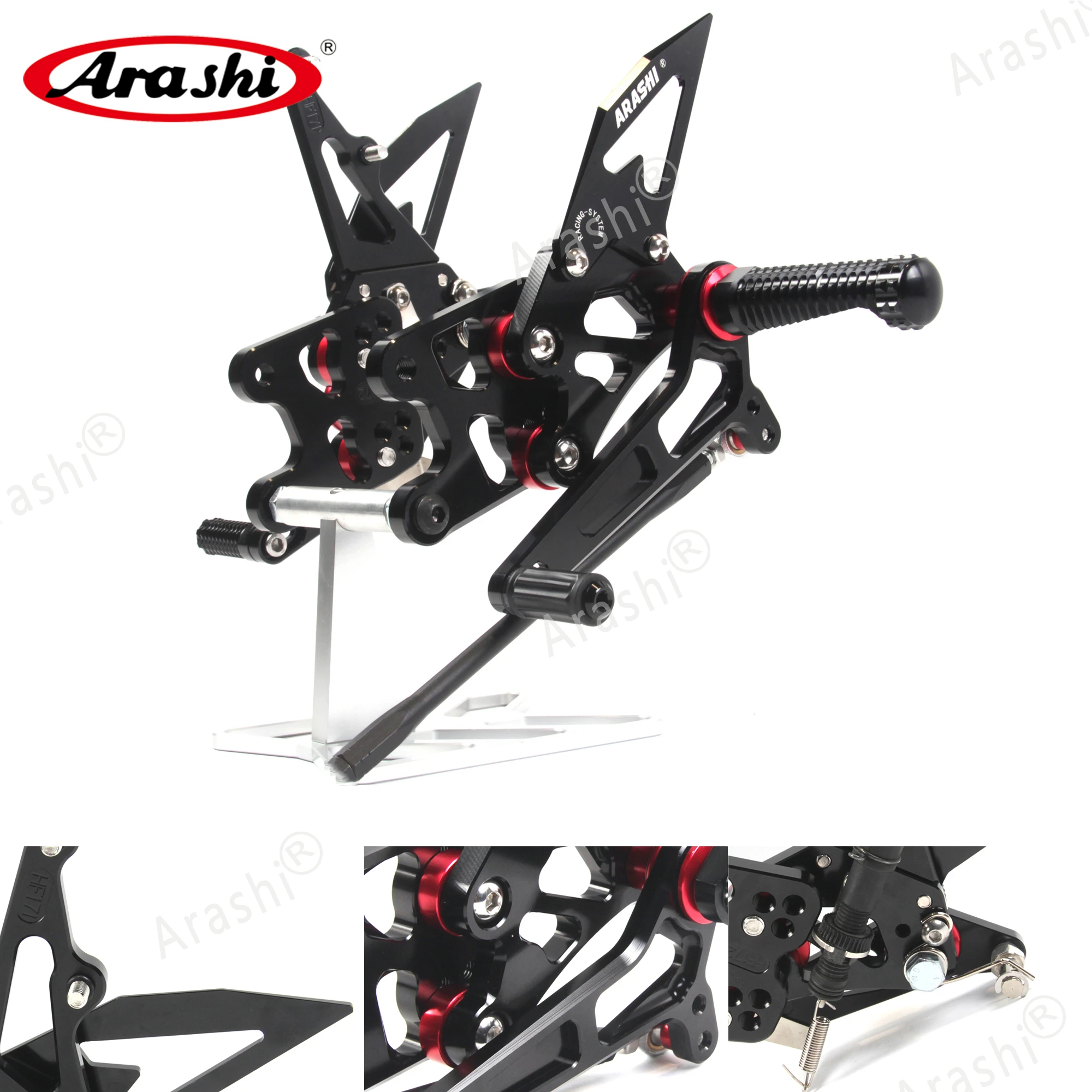 Arashi GSXR 1000 K7 Rider Rearset Регулируемые подножки для SUZUKI GSXR1000 GSX R 2007 2008 мотоцикла с