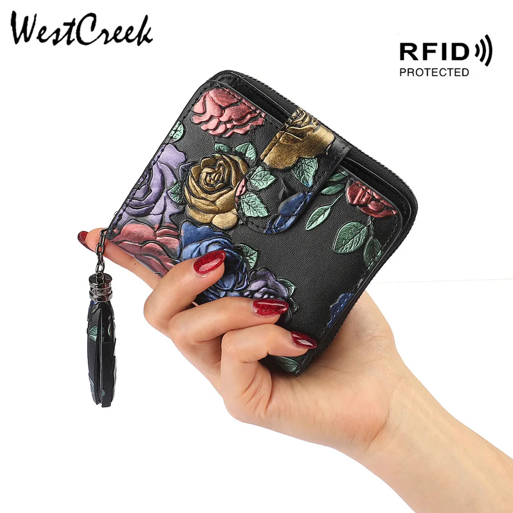 WESTCREEK Брендовые женские короткие кошельки с кисточками минималистичный ретро