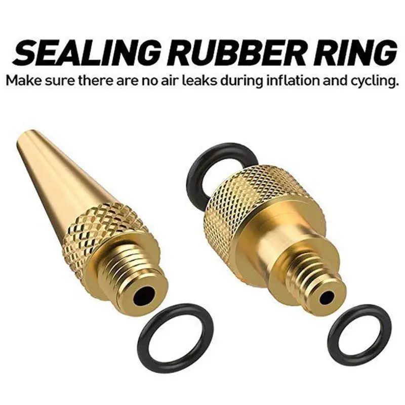 

24BD 14 Pcs Bicycle Inflation Adapter Set Pump Valve for Bikes Tire Inflator Air Pump