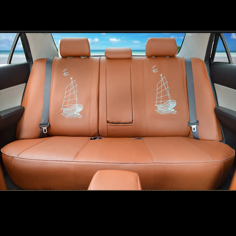 AutoDecorun чехлы для сидений автомобилей из искусственной кожи на заказ VW Volkswagen Scirocco