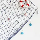 1 предмет Средиземноморский Стиль декоративные ажурные морской ажурные стены украшения в виде морской звезды с принтом маленькие рыбки спасательный круг маленький кулон