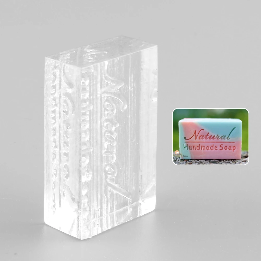 Акриловый натуральный дизайн ручной работы мыло штемпель для тиснения Печать