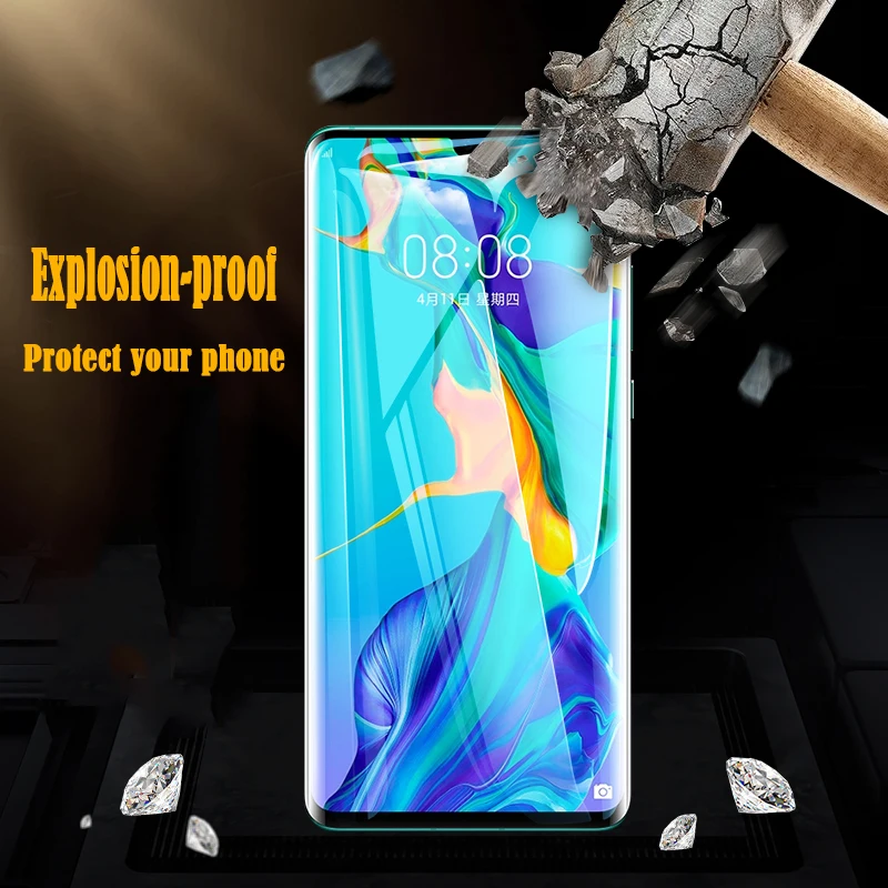 3PCS Protective Tempered Glass on the For Huawei P20 P30 P10 Lite Pro Screen Protector film For Huawei mate 10 20 lite pro glass images - 6