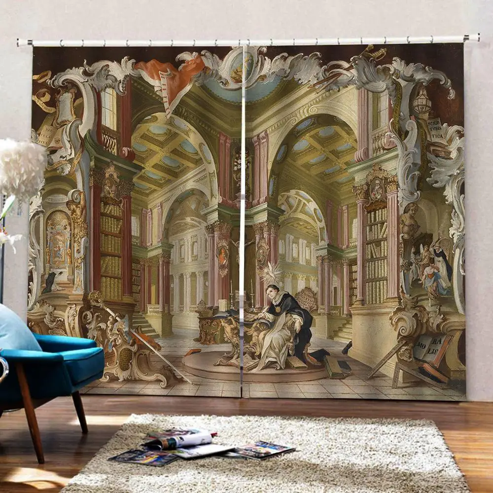 Индивидуальные размеры роскошные затемненные 3D оконные шторы для гостиной