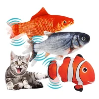 electric flopping fish moving cat kicker fish toy realistic floppy fish wiggle fish catnip toys plush interactive cat toys