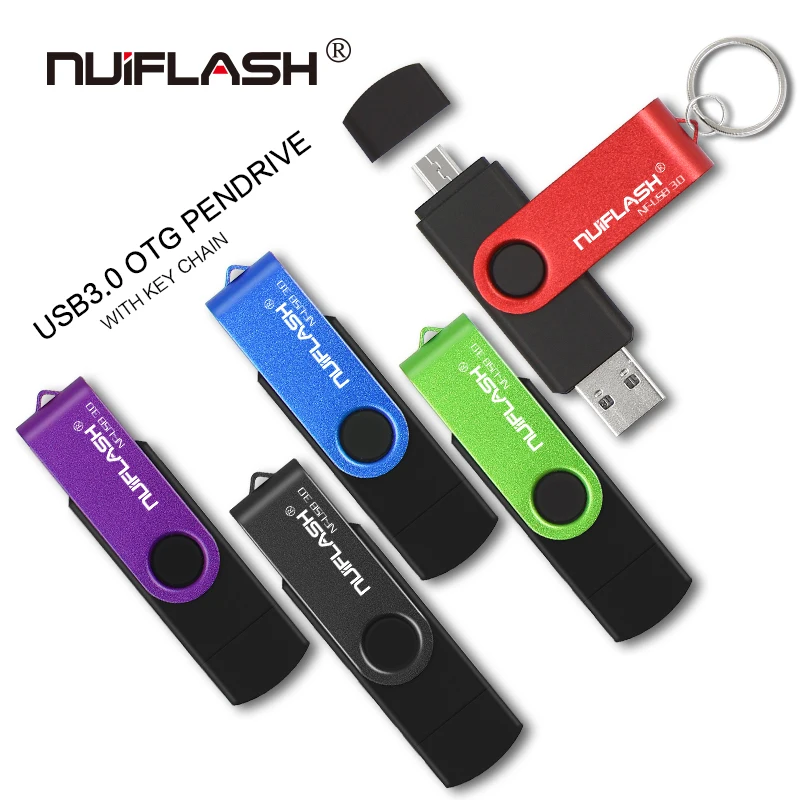 

Rotatable smart OTG usb flash drive 64G 32G 16G 8G 4G pen drive Thumb drives memory stick android otg usb key free shipping