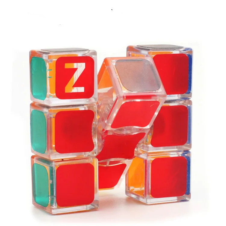 Z cube новый прозрачный скоростной магический куб 3x3x3 без наклеек головоломка