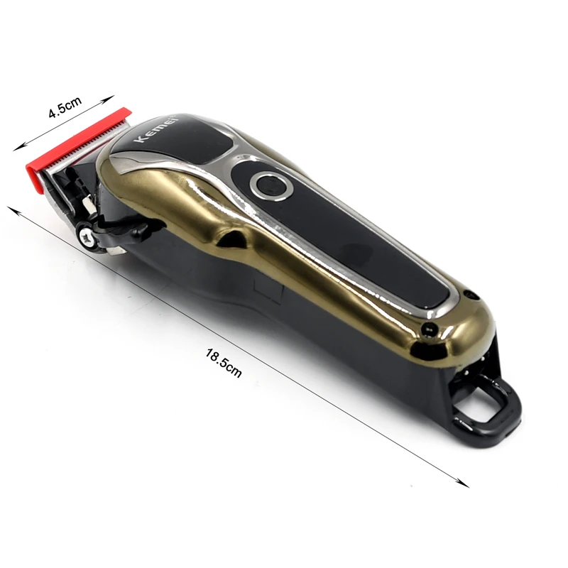 Kemei 1990 перезаряжаемая машинка для стрижки профессиональная волос мужская