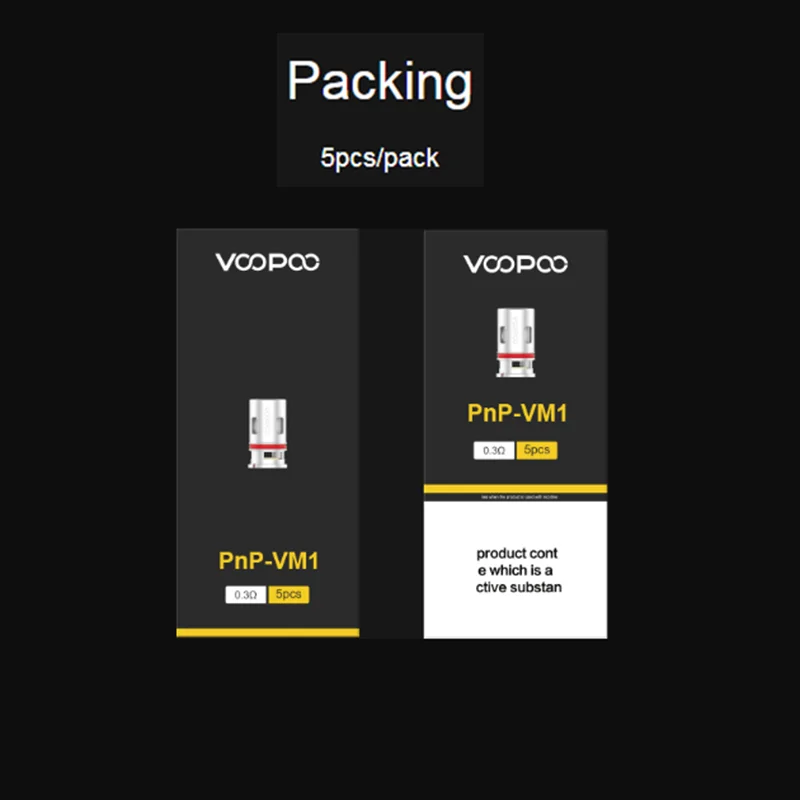 Оригинальная катушка VOOPOO PnP R1 C1 M1 M2 0.6ohm R2 1.2ohm 0.8ohm RBA DIY для Винчи R VINCI X электронная