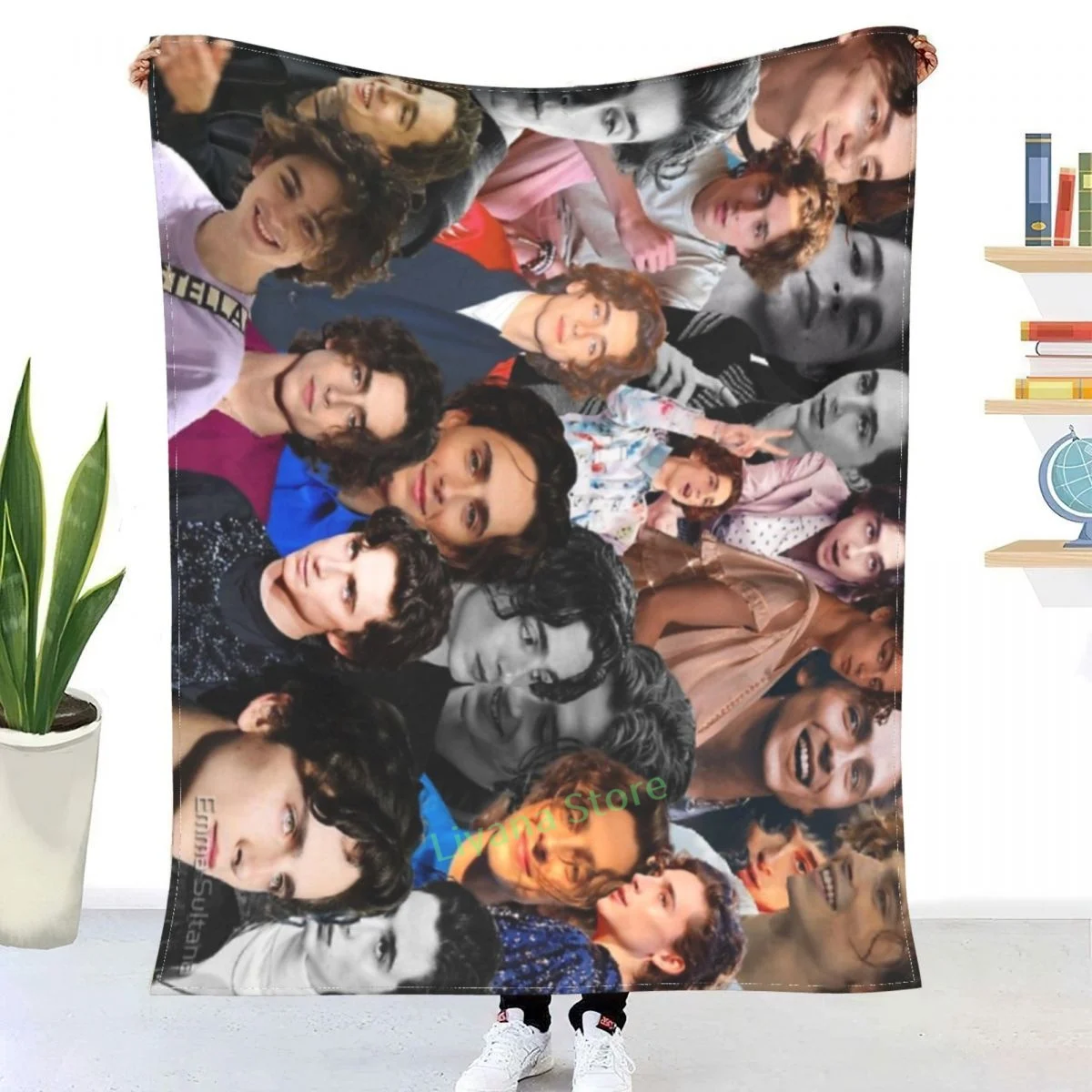 

Timothee Chalamet Collage Gooi Deken 3D Gedrukt Sofa Slaapkamer Decoratieve Deken Kinderen Volwassen Kerstcadeau