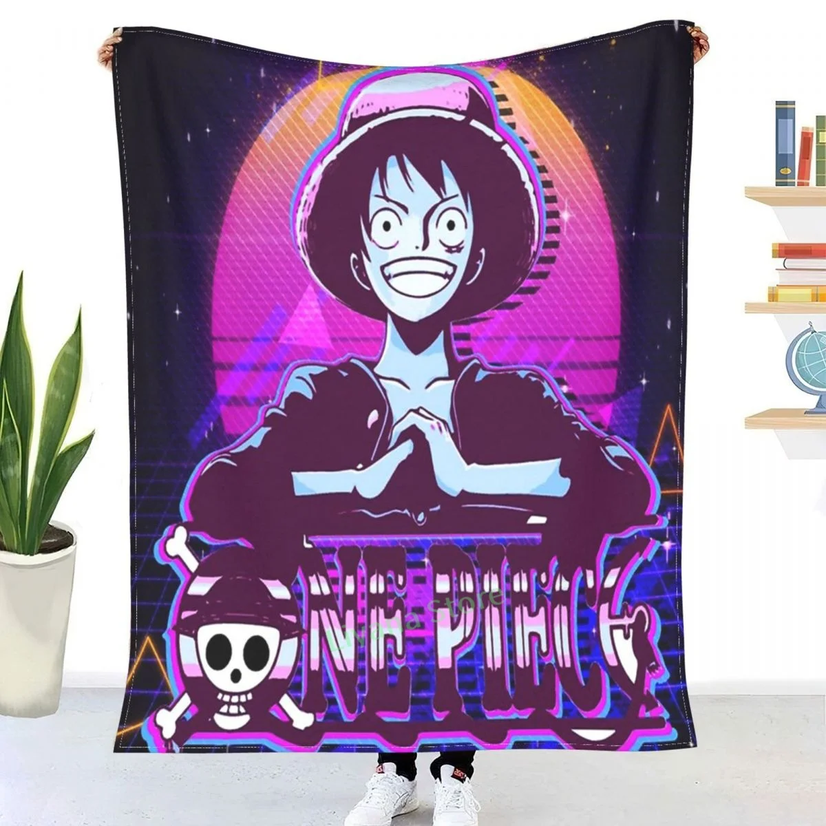 

Cute Pirate - Anime Peeker Throw Blanket 3D printed sofa bedroom decorative blanket children adult Christmas gift