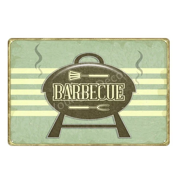

Grill Taverna BBQ Party Retro Plaque Wall Decor For Bar Pub Kitchen Vintage Metal Signs Poster Plate Home Decor 20*30cm YJ156