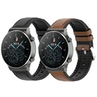 Ремешок кожаный силиконовый для Huawei Watch 2 Pro GT 2 46 мм 2e 2 Pro, браслет для Honor Watch GS PRO Magic, 22 мм