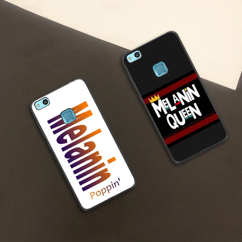 Чехол с принтом меланина Poppin Queen для huawei P10 lite мягкий чехол из ТПУ P10lite силиконовый