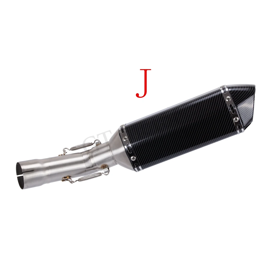 Выхлопная система Slip On для мотоцикла YAMAHA FZ8 FZ8N FZ800 FAZER 2010-2015 с средней трубой и глушителем.