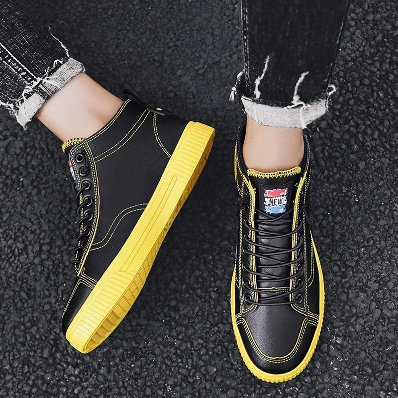 Универсальная повседневная мужская обувь с высоким верхом на весну и осень