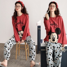 Disney-conjunto de pijama de mickey para mujer...