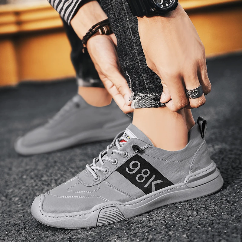 

Men's New Men's Casual Shoes, Outdoor Sports Shoes, Korean Fashion Shoes, Non-slip Shoes, Fashion Lace-up Low-top Shoes