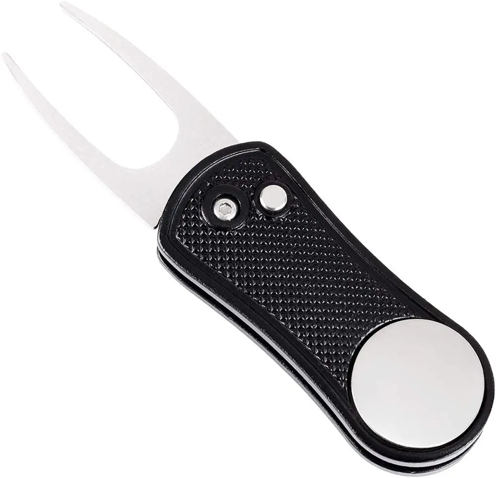 Custom Golf Divot инструмент для сублимации пустой ремонта Мини Складной Маркер Шаг