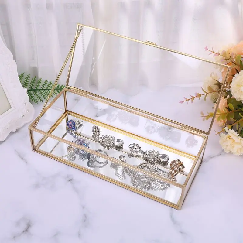 Органайзер для ювелирных изделий прозрачный в деревенском стиле простое