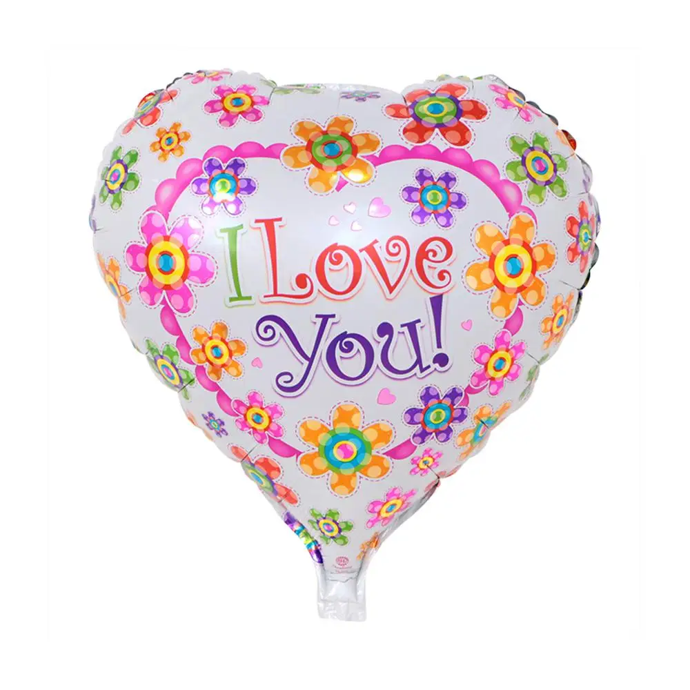 F04 1 шт 18 дюймов в форме сердца I Love You фольгированные шары сердце Свадьба День святого Валентина гелиевый воздушный шар Globos вечерние украшения - Цвет: F04
