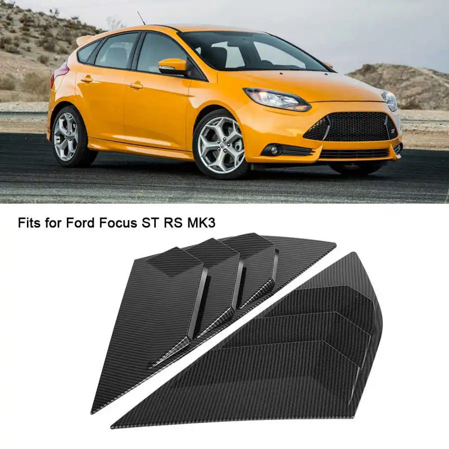 Решетка для затвора заднего стекла в стиле углеродного волокна подходит Ford Focus ST