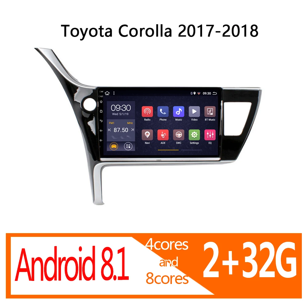 Автомобильное радио для Toyota Corolla Altis 2G RAM Android 2017 2018 Авторадио coche аудио Авто Стерео