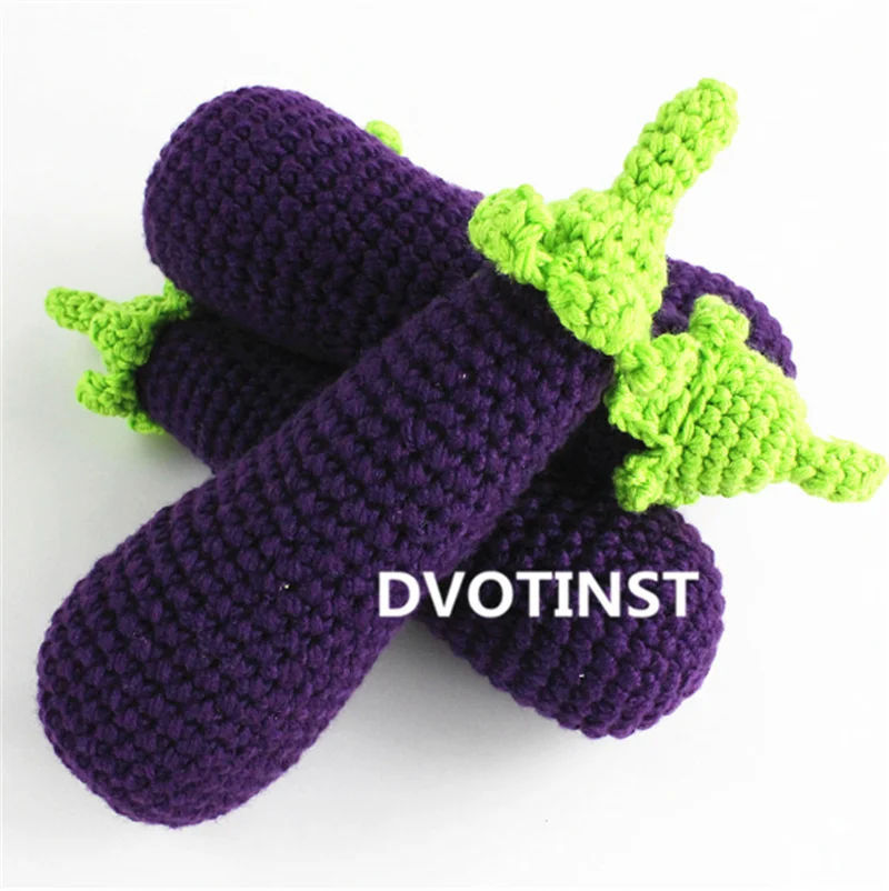 Dvotinst/реквизит для новорожденных; мягкий костюм для маленьких мальчиков и девочек; вязаный комплект одежды с кроликом для новорожденных; реквизит для фотосессии; аксессуары - Цвет: 1pc eggplant