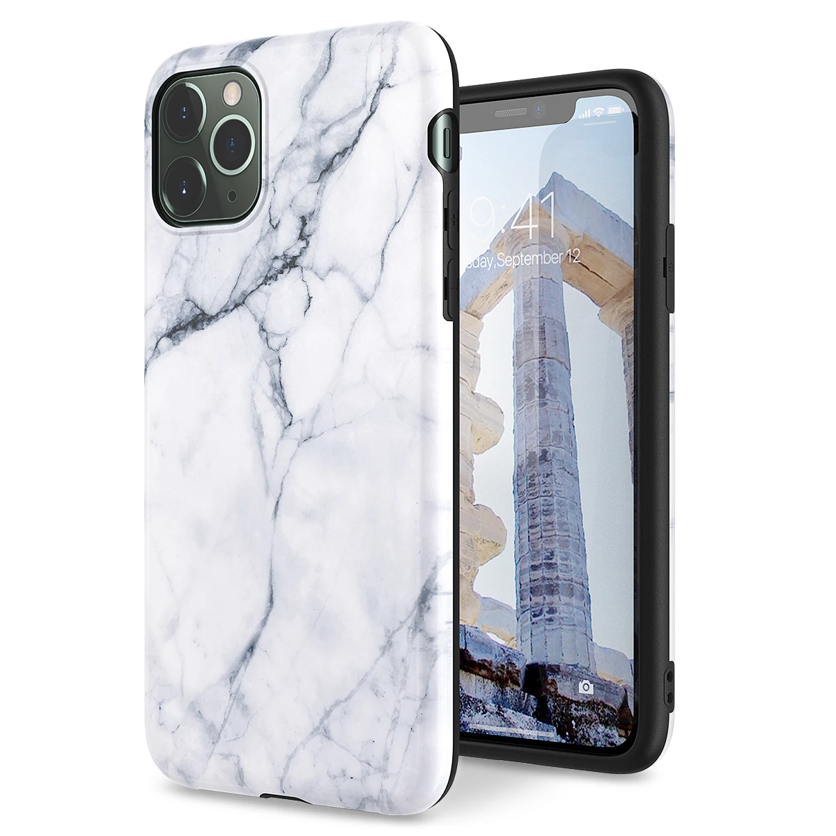 Мраморный мягкий чехол для iPhone 8 7 11 pro X Xs max XR Мягкий Силиконовый ТПУ с полной